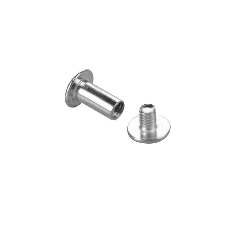 Винт полиграфический металлический 10 мм BINDING SCREW-10, цвет серебро EPG